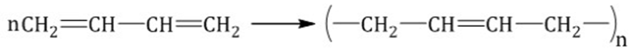 Реакция полимеризации бутадиена-1.3. Полимеризация бутадиена 1.3. Полимеризация дивинила. Реакция полимеризации дивинила.